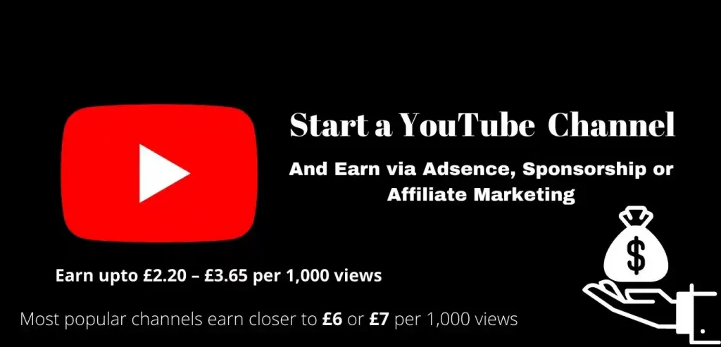 make money as a 14 year old via Start a YouTube